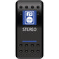 MOOSE OFFROAD Rocker Switch - Stereo STR-PWR