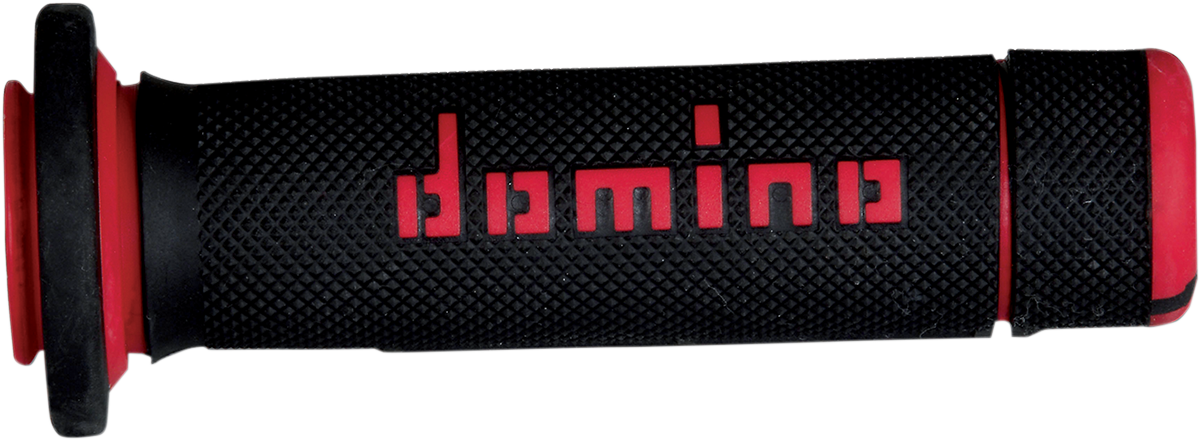 DOMINO ATV Grips - Black/Red A18041C4240A7-0
