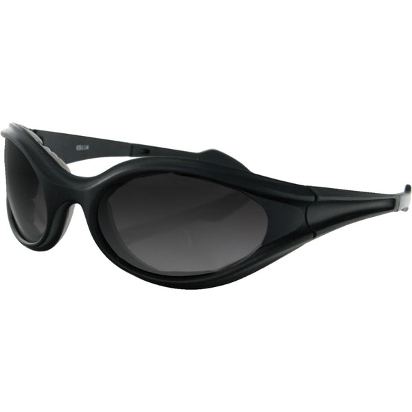 Bobster Foamerz Sunglasses - Matte Black - Smoke Lens ES114