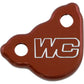 WORKS CONNECTION Rear Billet Brake Cover - Red - Honda 21-505