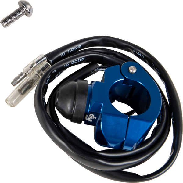 Fire Power Kill Switch Single Bolt Clamp Blue