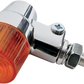 K&S TECHNOLOGIES Marker Light - Dual Filament - Amber/Chrome 25-8607