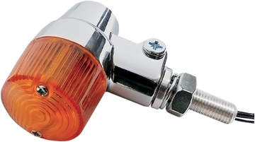 K&S TECHNOLOGIES Marker Light - Dual Filament - Amber/Chrome 25-8607