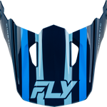 FLY Racing Kinetic Sync Helmet Visor - Navy / Blue / Light Blue