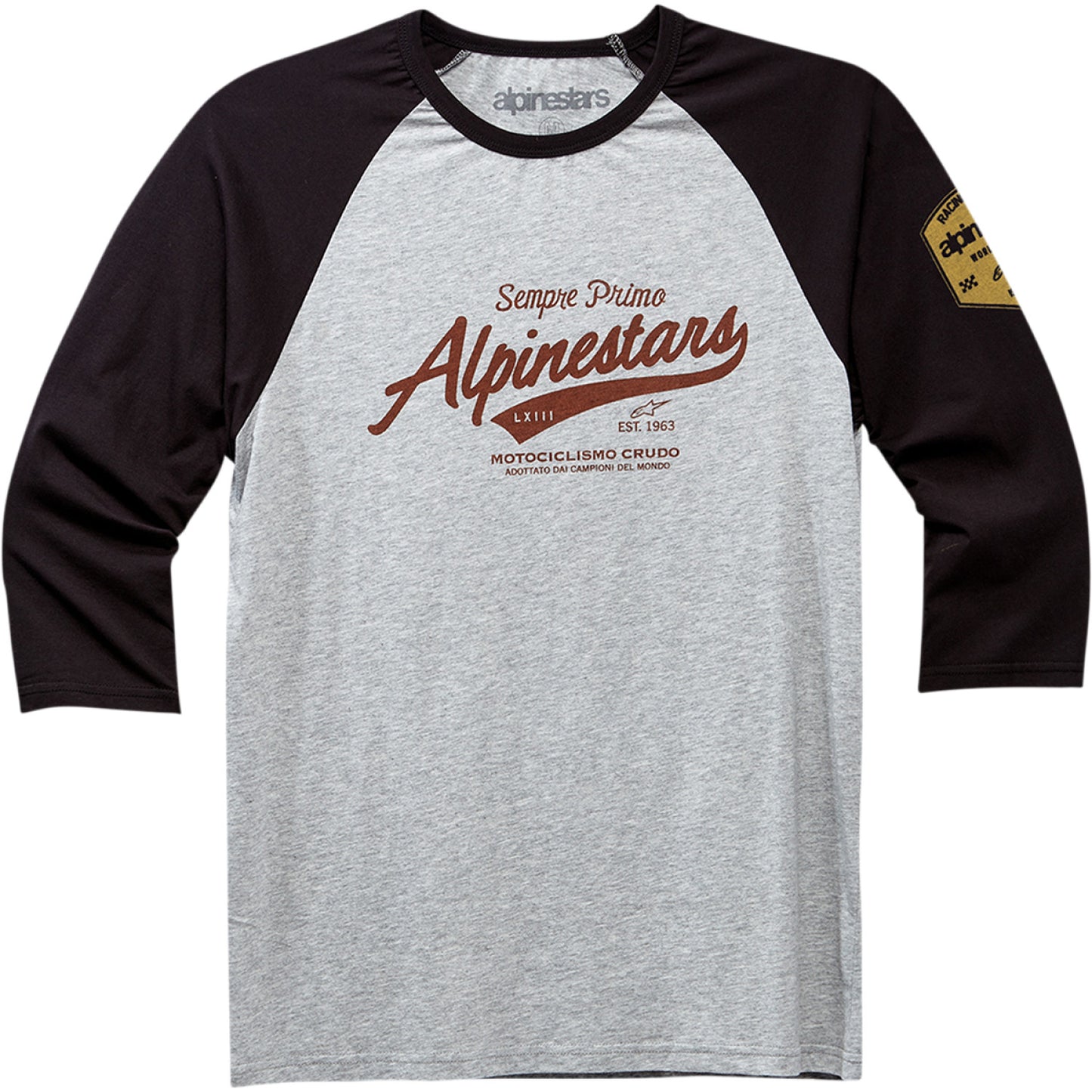 ALPINESTARS Script T-Shirt - Black/Heather Gray - XL 1230715051028XL