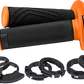 DOMINO D200 Lock-On Grips - Black/Orange D20046C4045H8-0