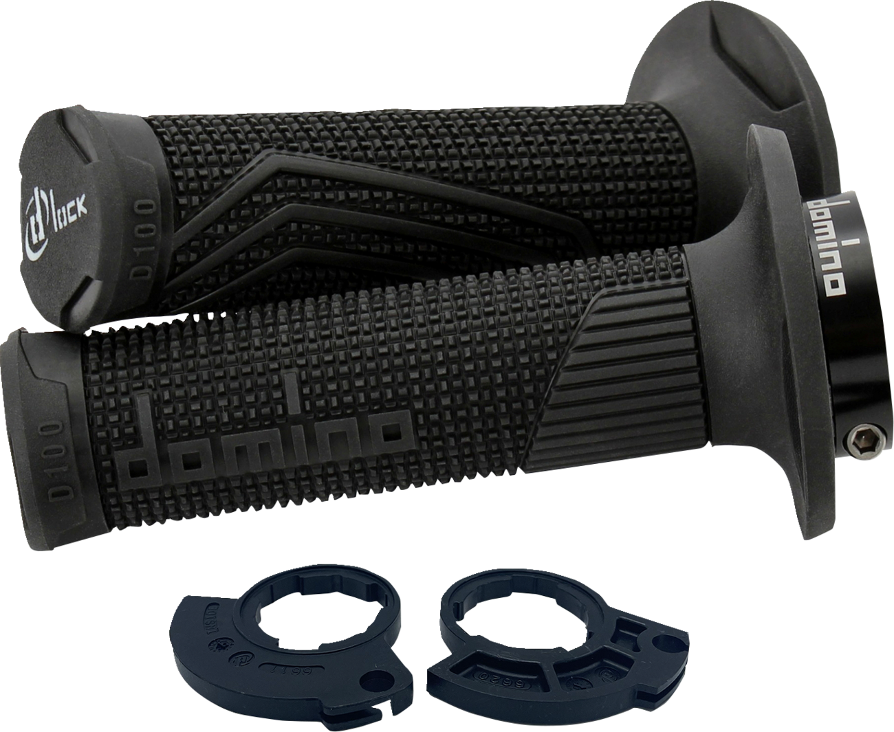 DOMINO D100 D-Lock Grips - Single Cable - Black D10046C4000H7-0