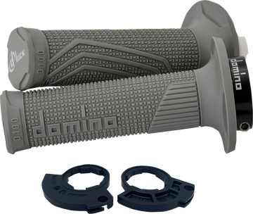 DOMINO D100 D-Lock Grips - Single Cable - Gray D10046C5200H7-0