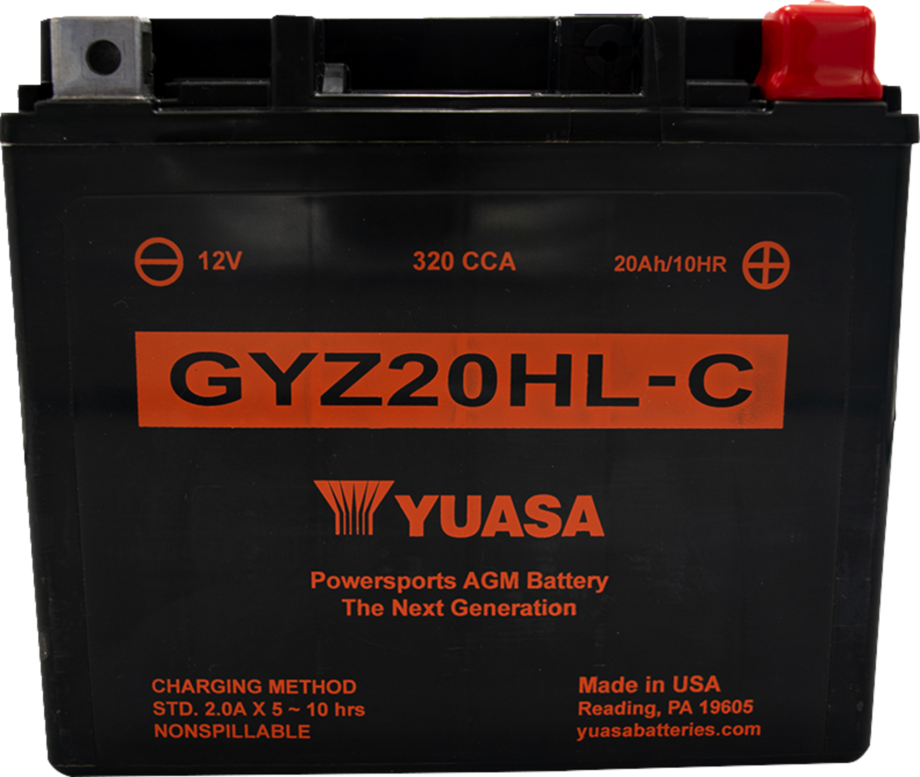 Yuasa AGM Battery - GYZ20HLC YUAM720GHC