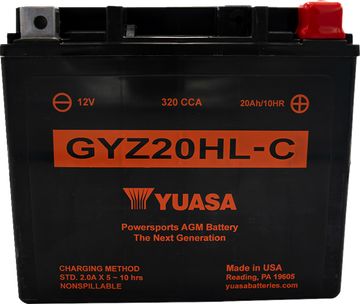 Yuasa AGM Battery - GYZ20HLC YUAM720GHC