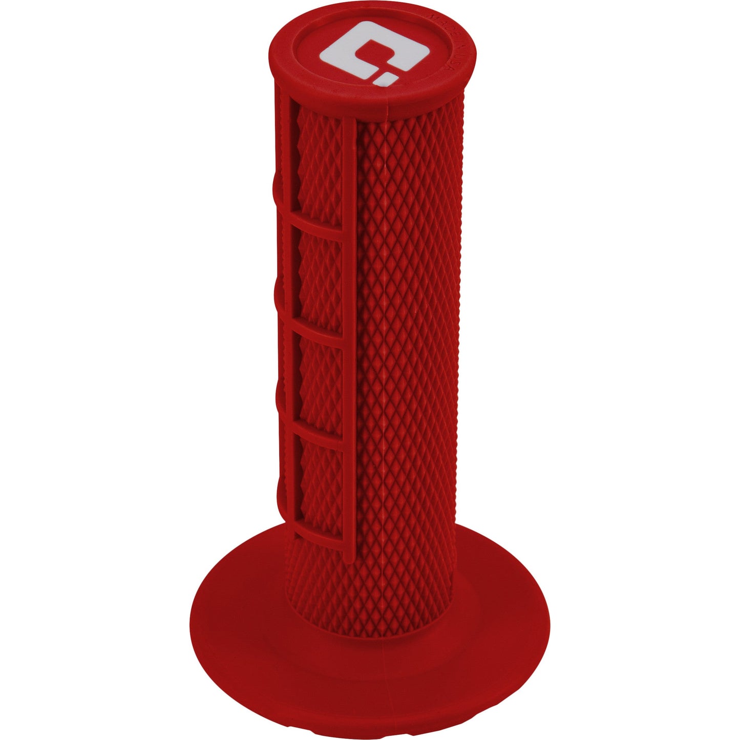 ODI MX V2 Lock-On Grips Half Waffle Red