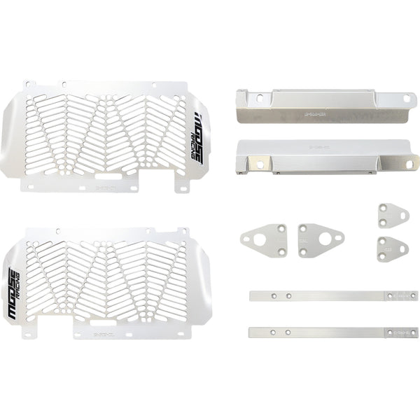 Moose Racing Billet Radiator Guards - Silver - Yamaha 12-5019