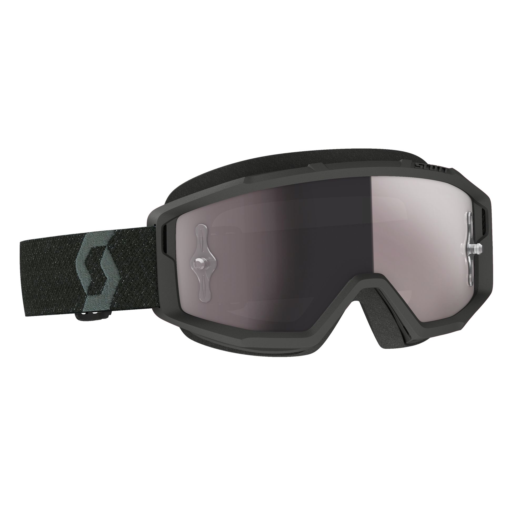 Primal Goggle Black Silver Chrome Works Lens