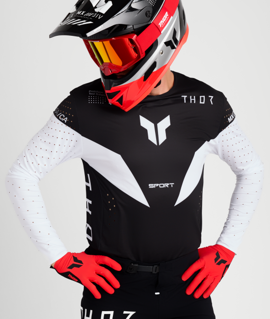 Thor Sportmode Strike Jersey - Black - Medium