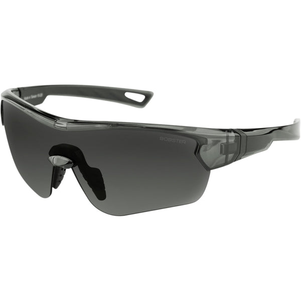 Bobster Stella Sunglasses - Gloss Clear Gray - Smoke Lens BSTEL102