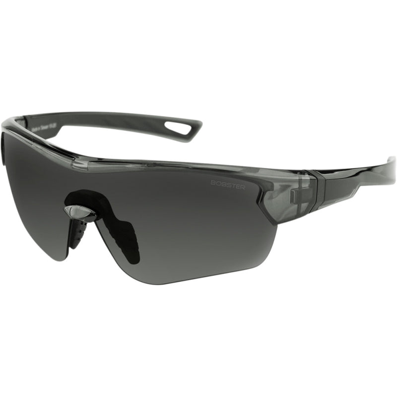 BOBSTER Stella Sunglasses - Gloss Clear Gray - Smoke Lens BSTEL102
