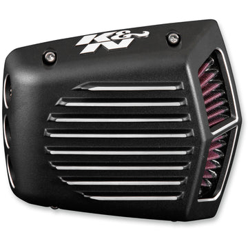 K & N Street Metal Air Intake Kit - Shaker - Black - Twin Cam RK-3950