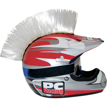 PC RACING Helmet Mohawk - White PCHMWHITE