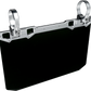 12" X 8" Narrow Mount Sun Viso W/Solid Black Shield  Silver