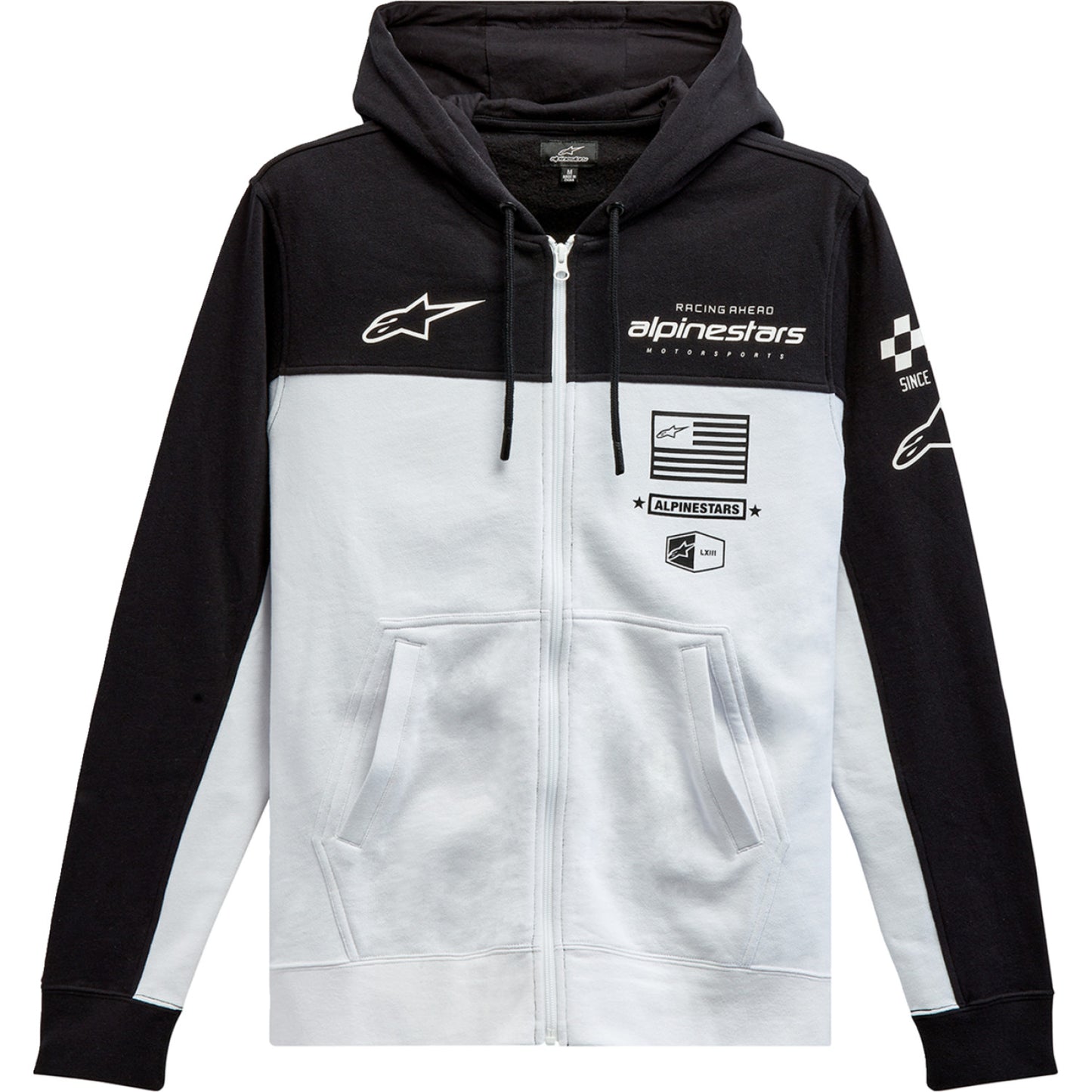 ALPINESTARS H Block Hoodie - Black/White - Medium 1213510701020M