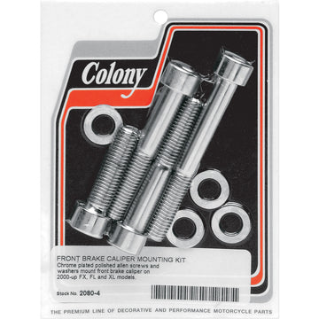 Colony Bolt Kit - Front/Brake Caliper - Socket-Head/Knurled 2080-4
