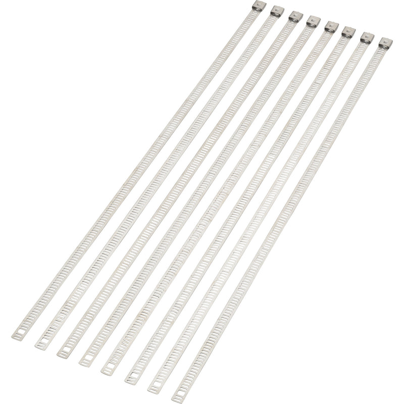 Moose Racing Cable Tie - Silver - 14" - 8 Pack 304-0515