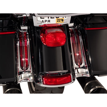 CIRO Filler Panel Light - Red Lens - Red LEDs - Chrome 40050