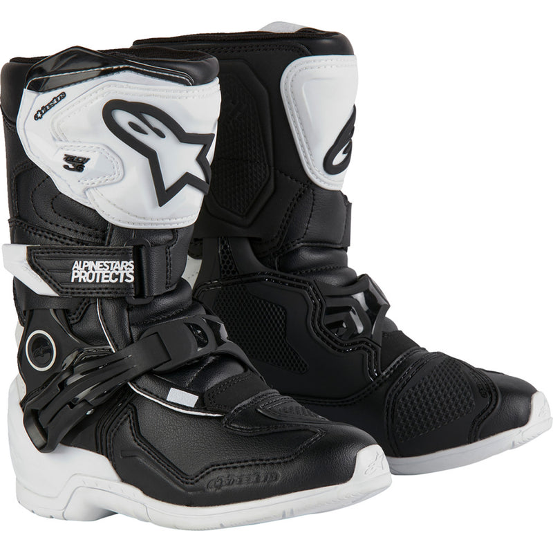 Alpinestars Kids Tech 3S Boots - Black/White - US 13 / EU 32 2014524-21-13