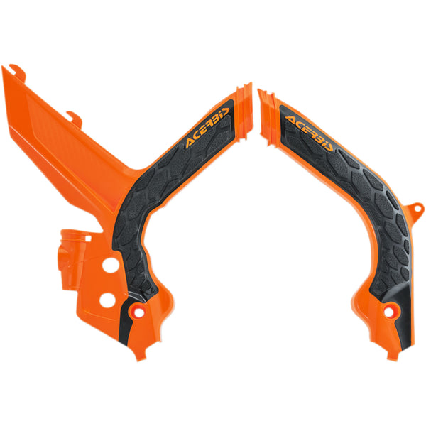 Acerbis X-Grip Frame Guards - '16 Orange/Black - KTM 2783155225