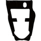 Moose Racing Front Chain Slider - Honda TRX250R - Black 1021-BLK