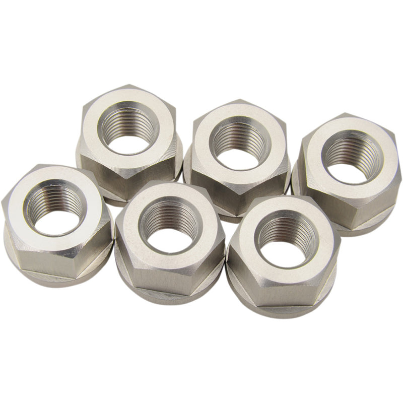 DRIVEN RACING Aluminum Sprocket Nuts - Silver - M10 x 1.25 DSNSL