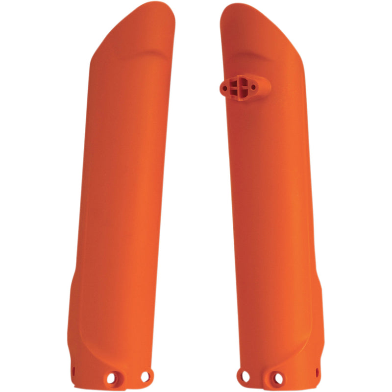 Acerbis Lower Fork Covers for Inverted Forks - Orange 2401260237