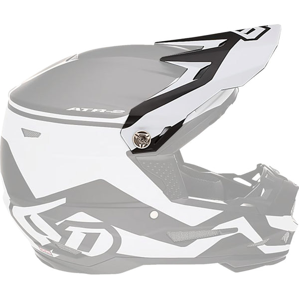 6D Helmets ATR-2 Visor - Drive - White 72-6095