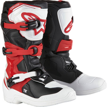 Alpinestars Youth Tech3S Boots - White/Black/Red - US 2 / EU 34 2014024-2030-2