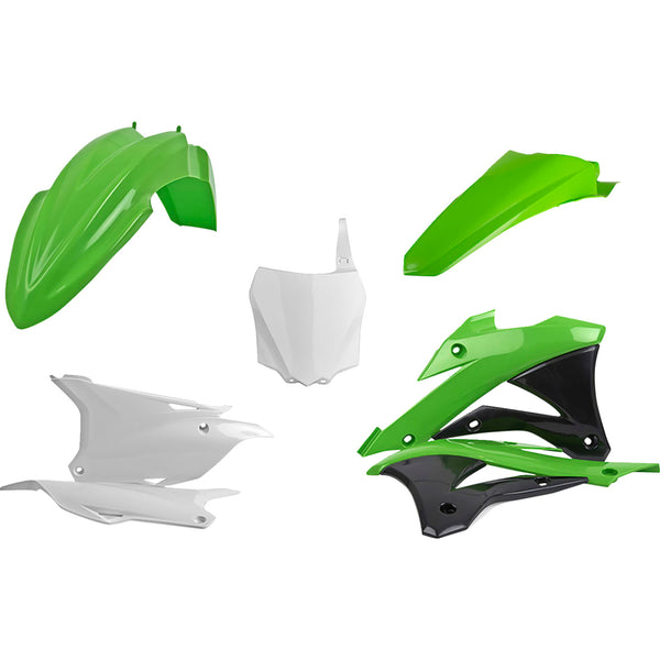 Polisport Body Kit - Complete - OEM Green/White/Black - KX 85 90696