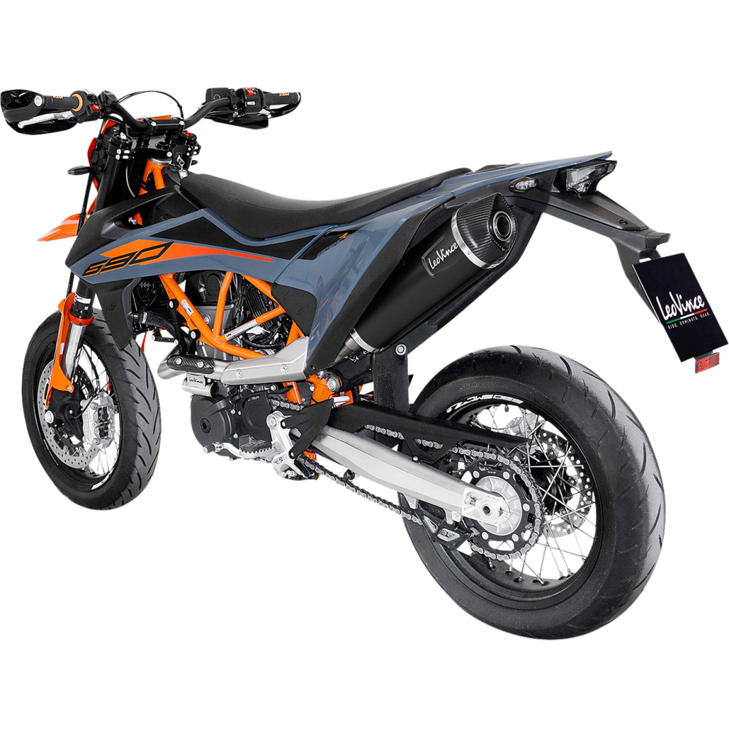 Leovince Nero Exhaust System - Black Stainless - KTM 690 14073U | Systems For Street | Leovince