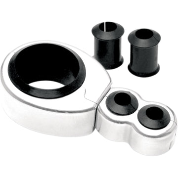 Motion Pro Cable Clamp - Dual - 1-1/8" Mounting Diameter - Chrome 11-0044