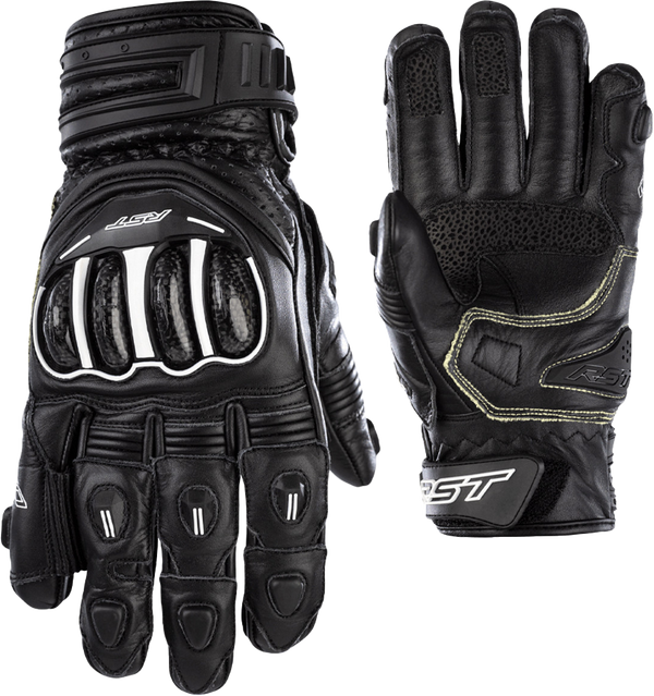RST Tractech Evo 4 Short CE Glove - Black/Black/Black - S