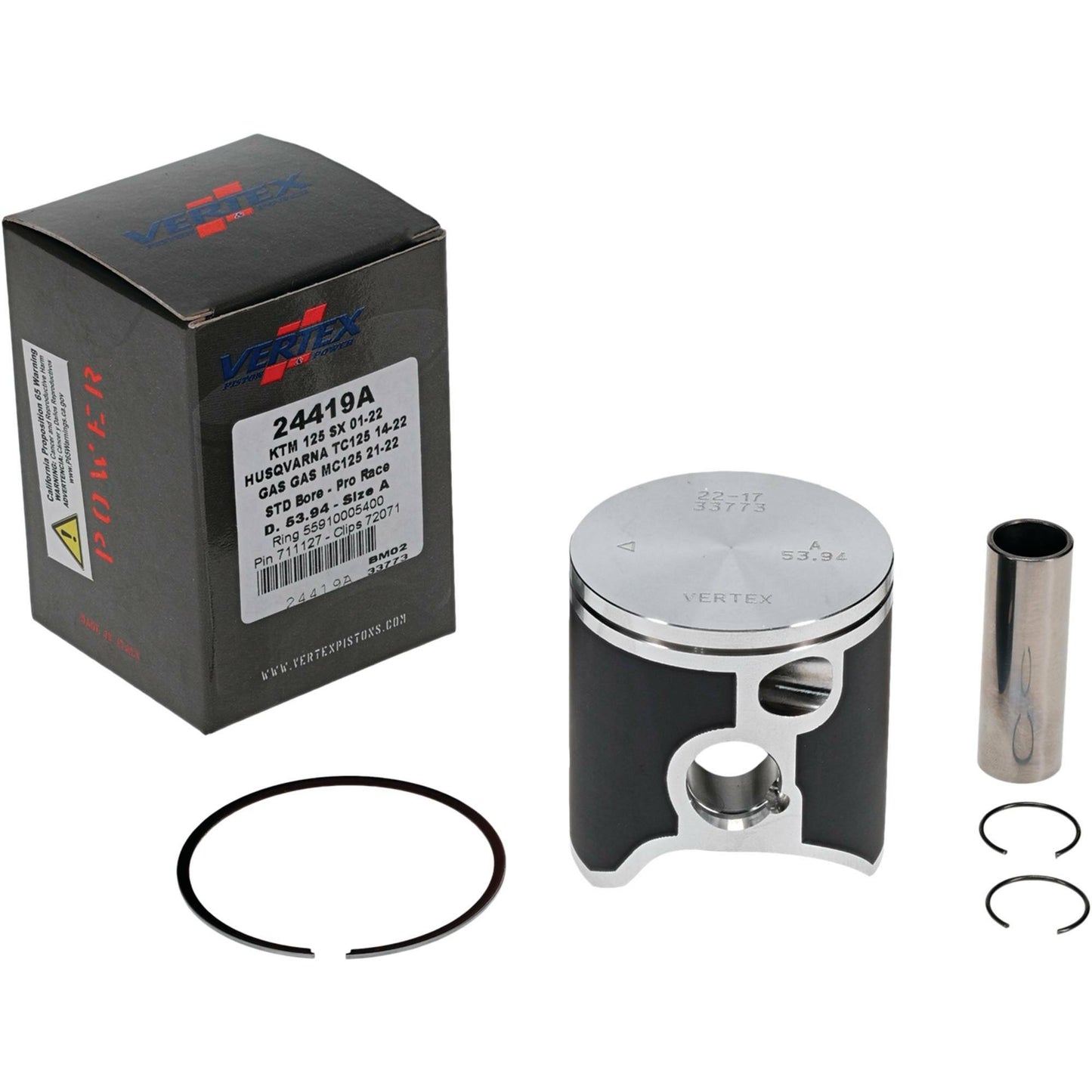 Piston Kit Forged Pro Race 53.94/Std Gas/Husq/Ktm
