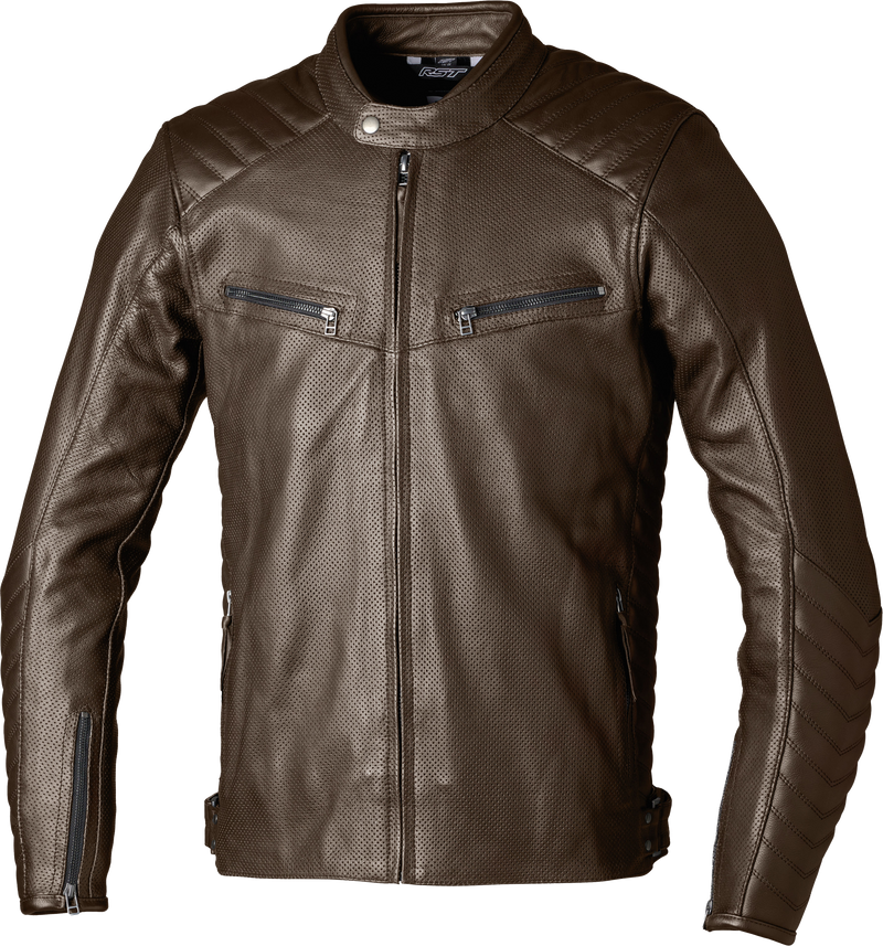 RST Roadster Air CE Leather Jacket - Brown - 4XL