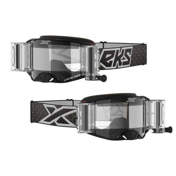 Lucid Goggle Race Pack Black/White Zip Off Clear