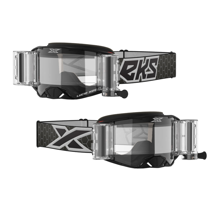 Lucid Goggle Race Pack Black/White Zip Off Clear