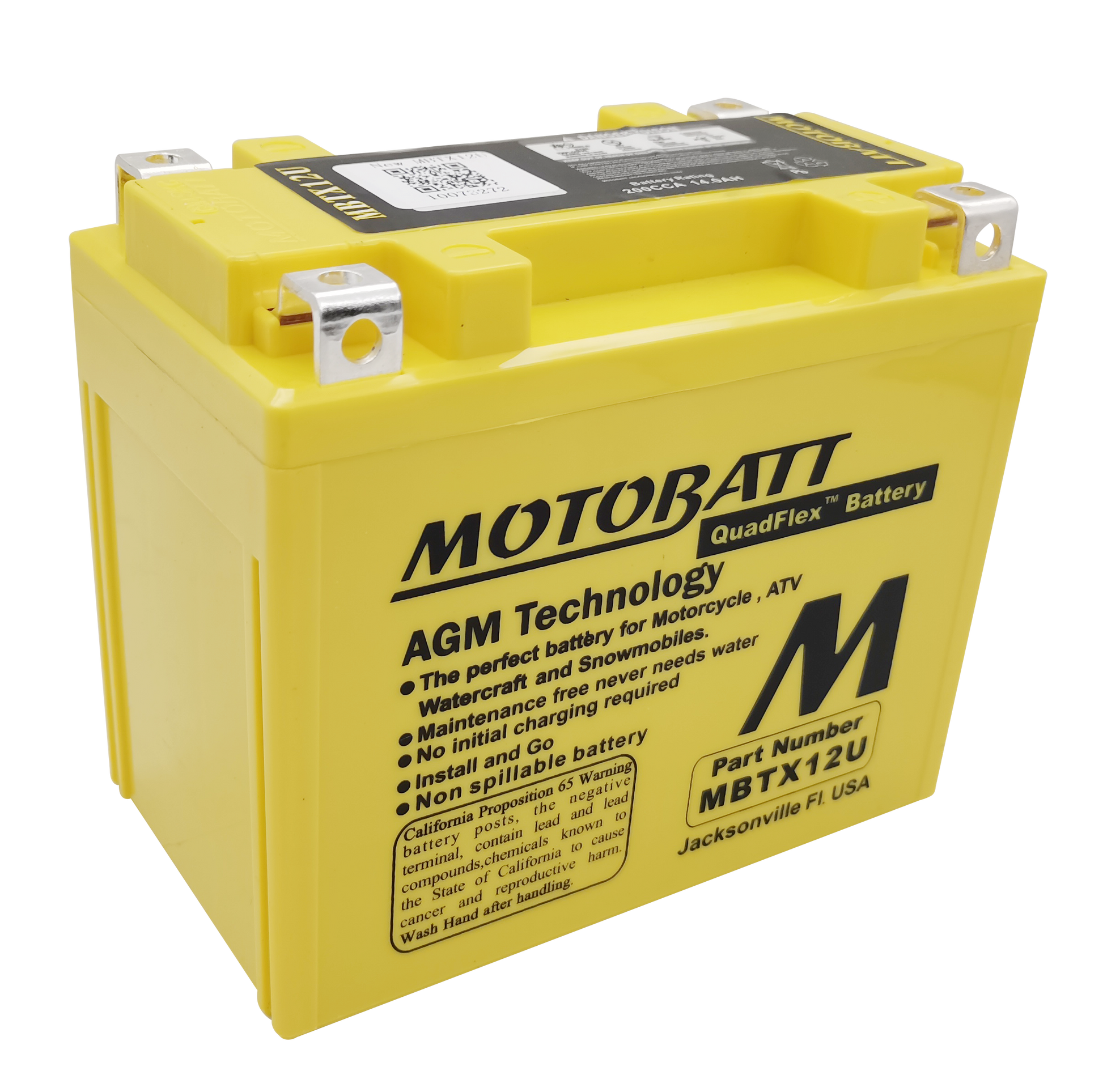 Battery Mbtx12u Sealed Factory Activated
