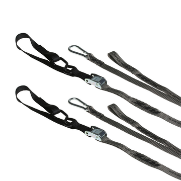 1.0 Tie Downs Soft Loop & Carabiner Black
