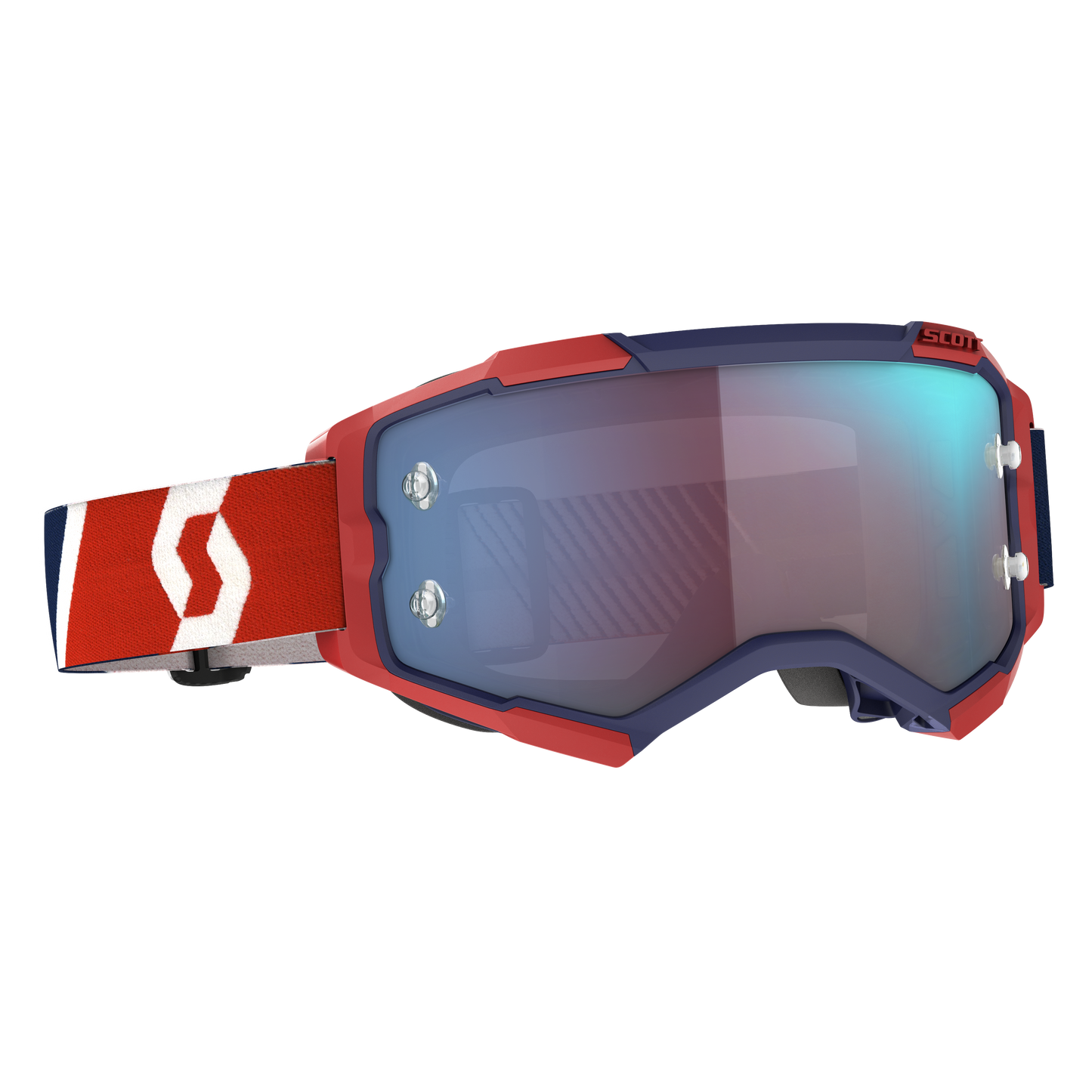 Fury Goggle Red/Blue Blue Chrome Works Lens