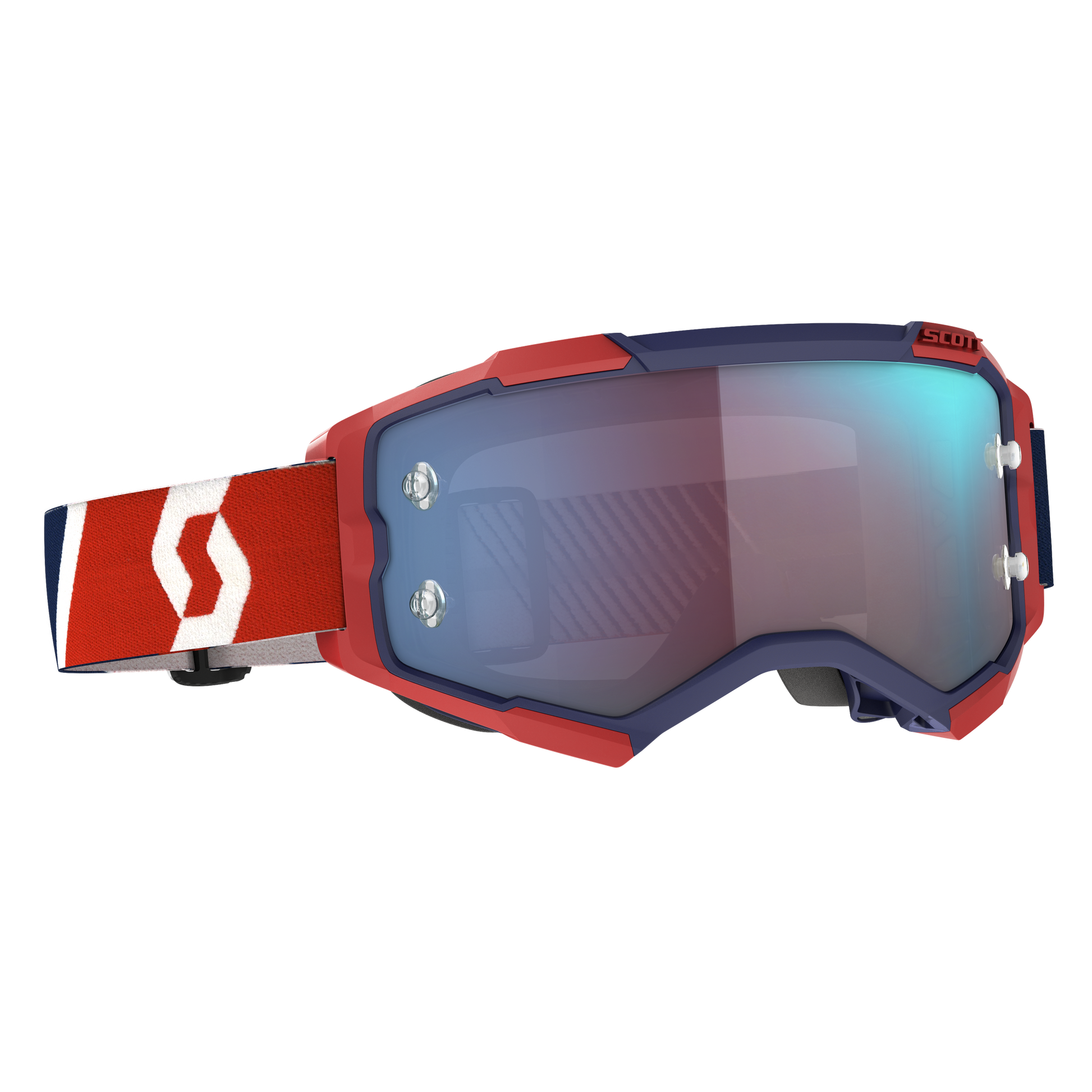 Fury Goggle Red/Blue Blue Chrome Works Lens