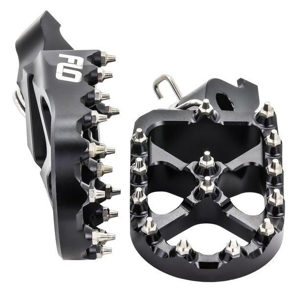 Flo Motorsports Foot Peg Black Hon FPEG-798BLK