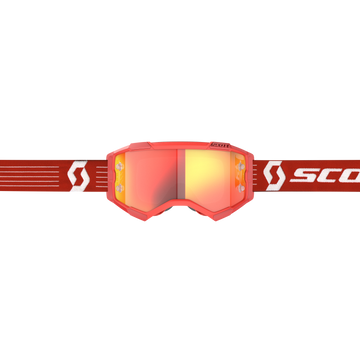 Fury Goggle Bright Red Orange Chrome Works Lens