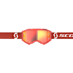 Fury Goggle Bright Red Orange Chrome Works Lens