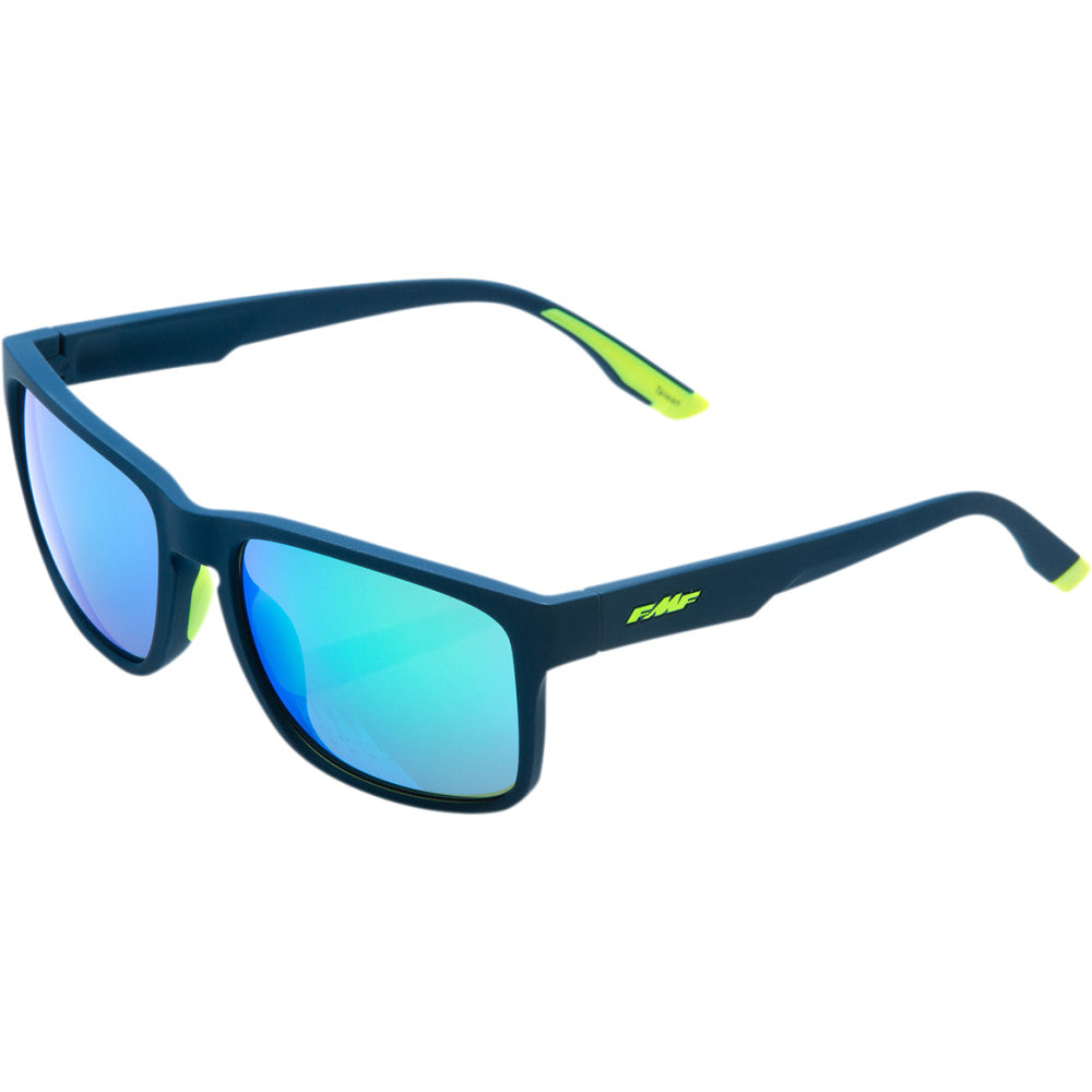FMF Gears Sunglasses - Matte Petrol Blue - Green Mirror Lens F-61503-260-01
